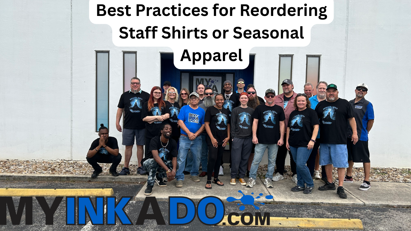 best practices for recording staff shirts or seasonal apparel